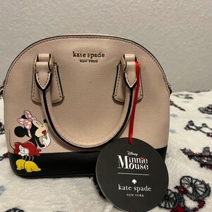 New Kate Spade Disney Minnie Mouse Mini Dome Satchel Missing Strap